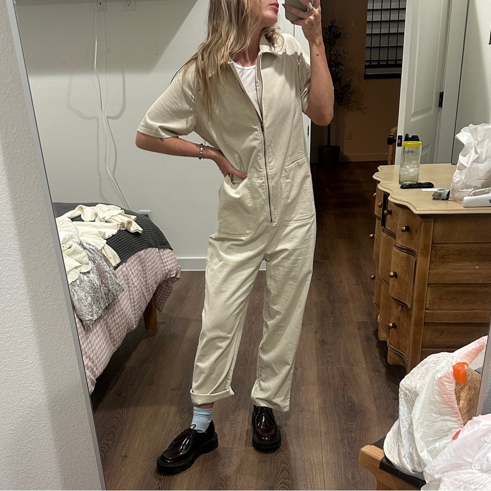 Stylish Cream Jumpsuit